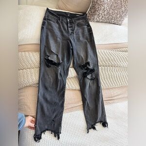 Judy Blue Charcoal Distressed Jeans